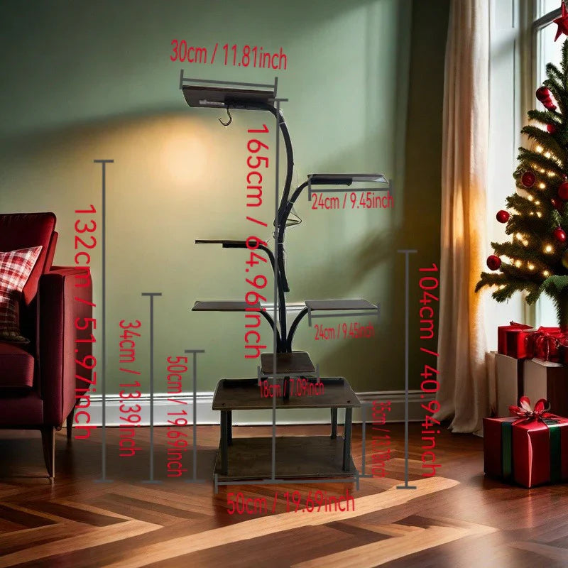 Suporte 8 Níveis com Gaveta de Armazenamento