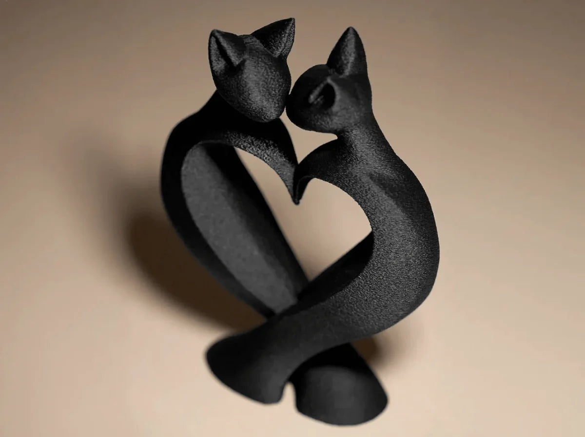 Escultura Decorativa Gatos - Cat Love
