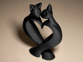 Escultura Decorativa Gatos - Cat Love
