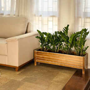 Jardineira de Madeira Ripada para Plantas