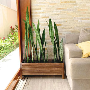 Jardineira de Madeira Ripada para Plantas