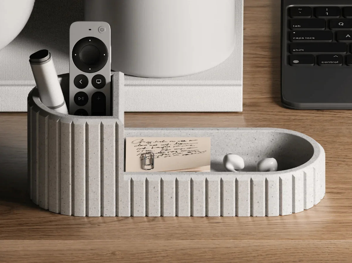 Organizador de Mesa Compacto – Minimalismo funcional com propósito sustentável